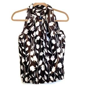 White House Black Market top-Ties on side of neck